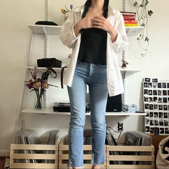 FREE PEOPLE HIGH WAISTED JEANS - Picture 4 of 6